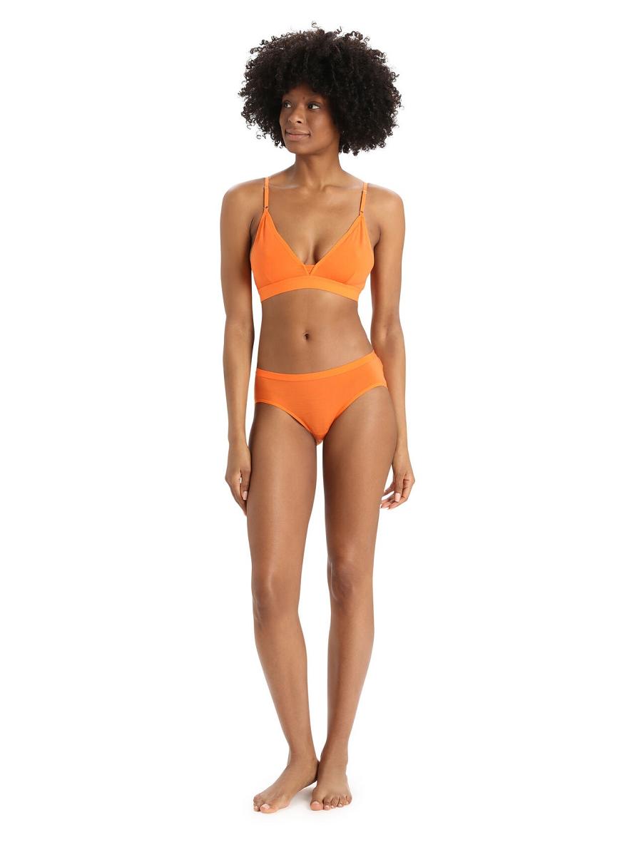 Bielizny Icebreaker Merino Siren Hipkini Briefs Damskie Pomarańczowe | PL 1223GSOL